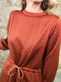 Ince Cable Knit Dress
