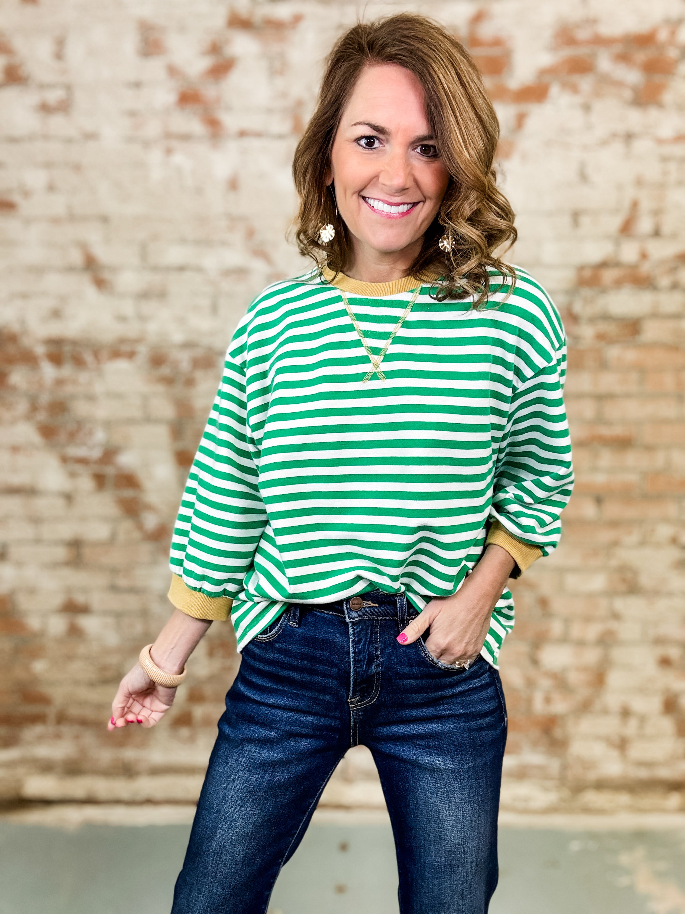 Mallory Stripe Casual Top