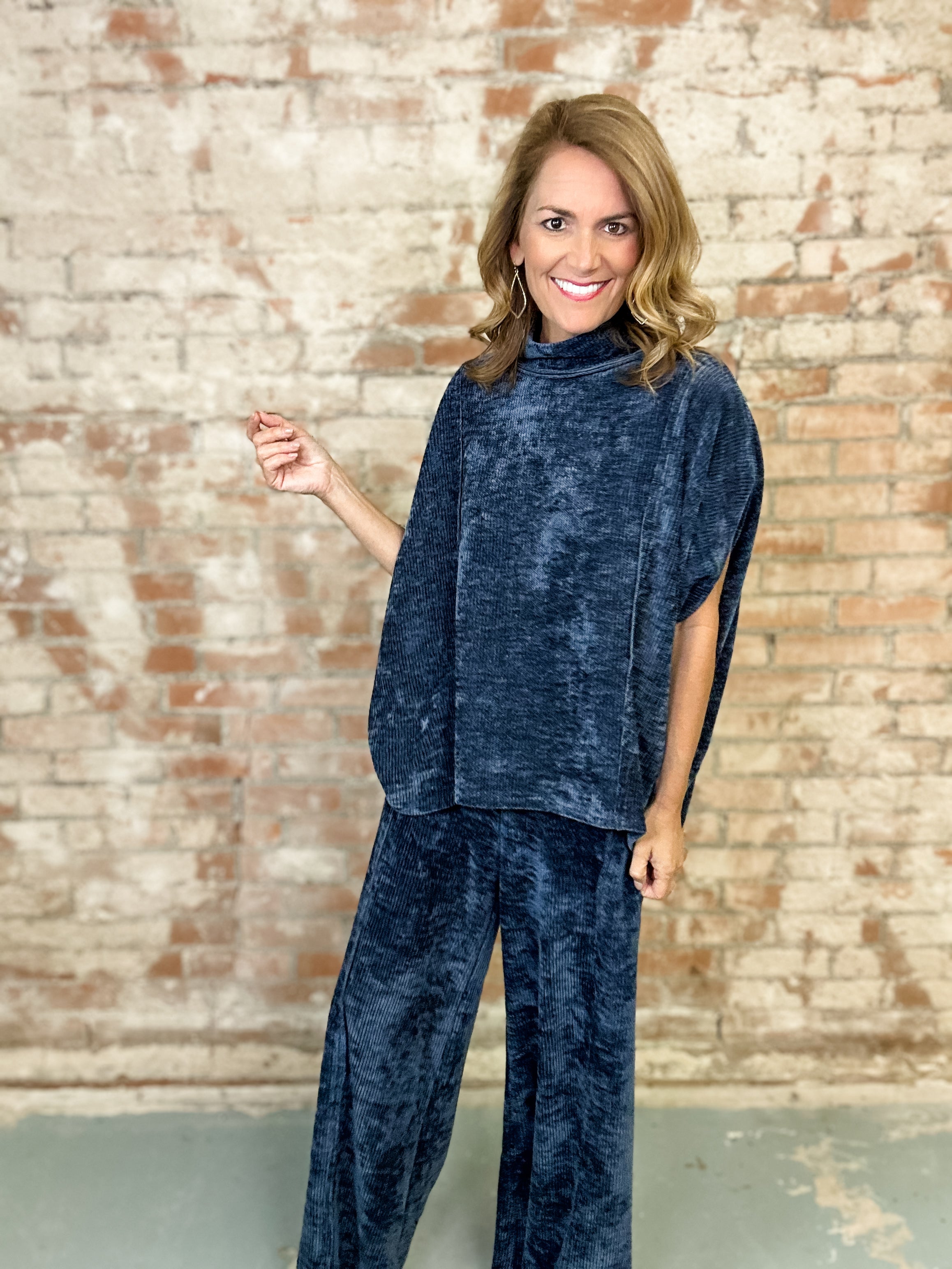 Jena Knit Poncho Set