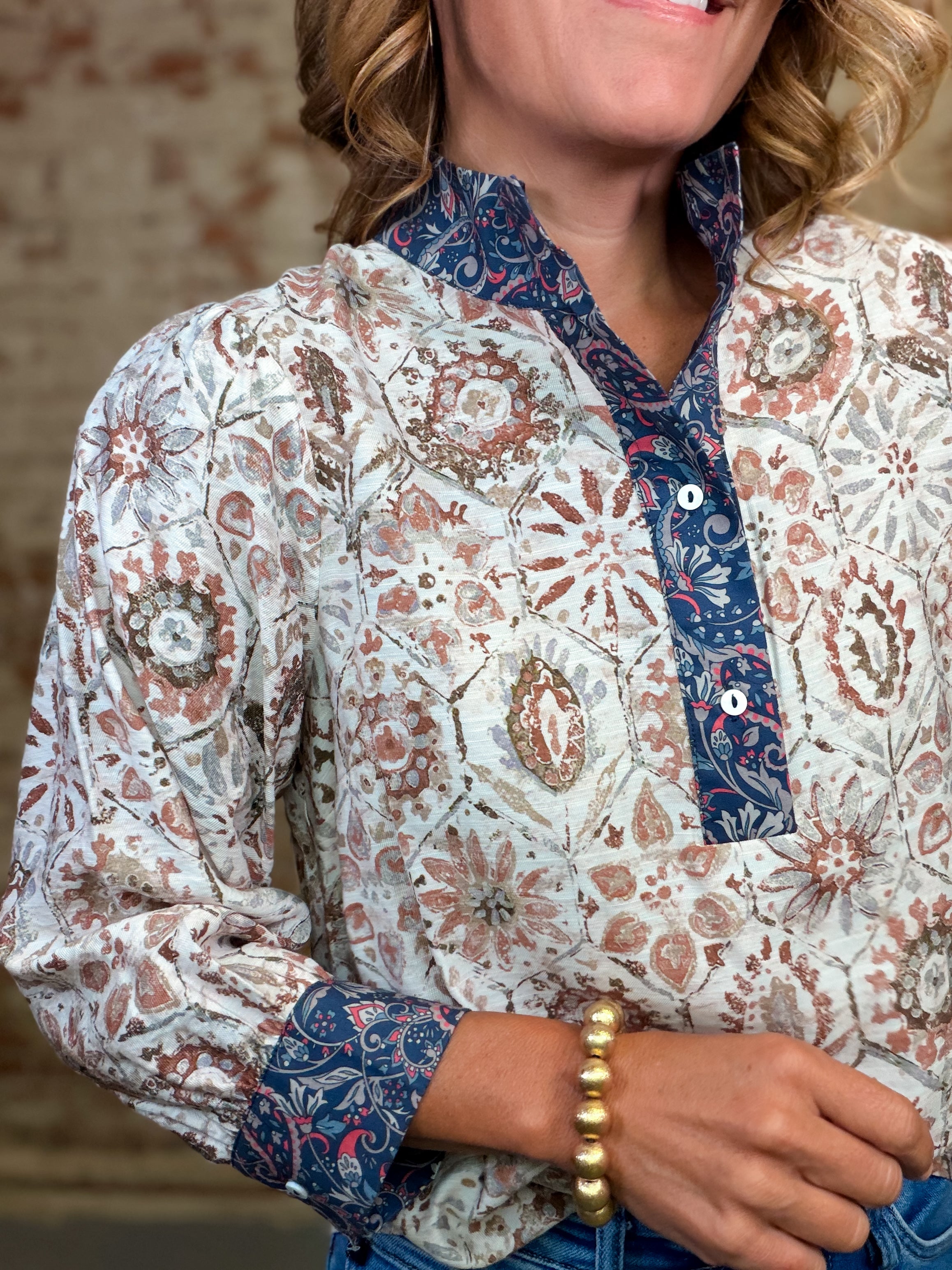 Embry Printed Top
