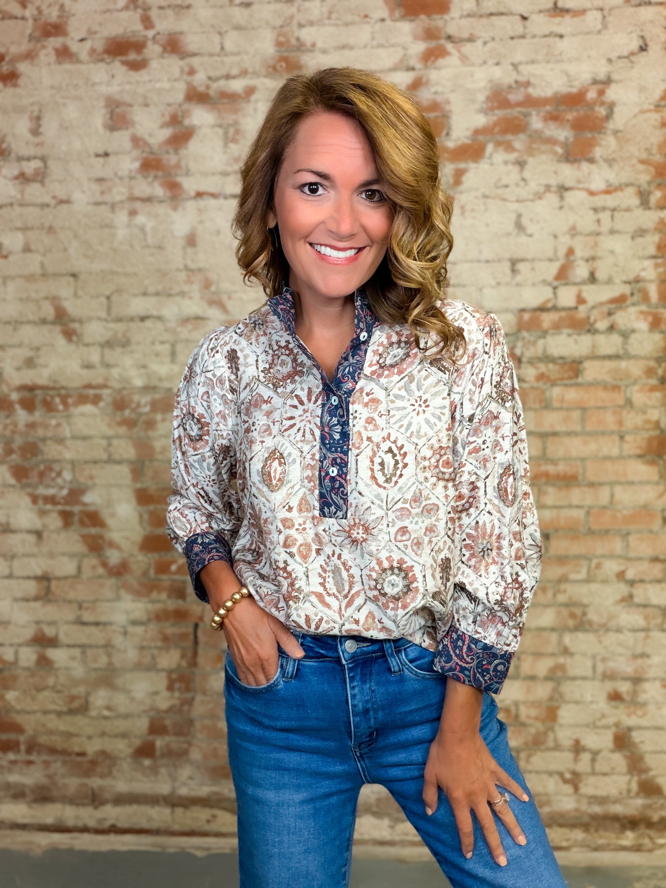 Embry Printed Top
