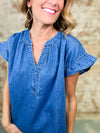 Elodie Denim Top