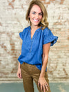 Elodie Denim Top