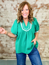 Misty Textured Jacquard Top