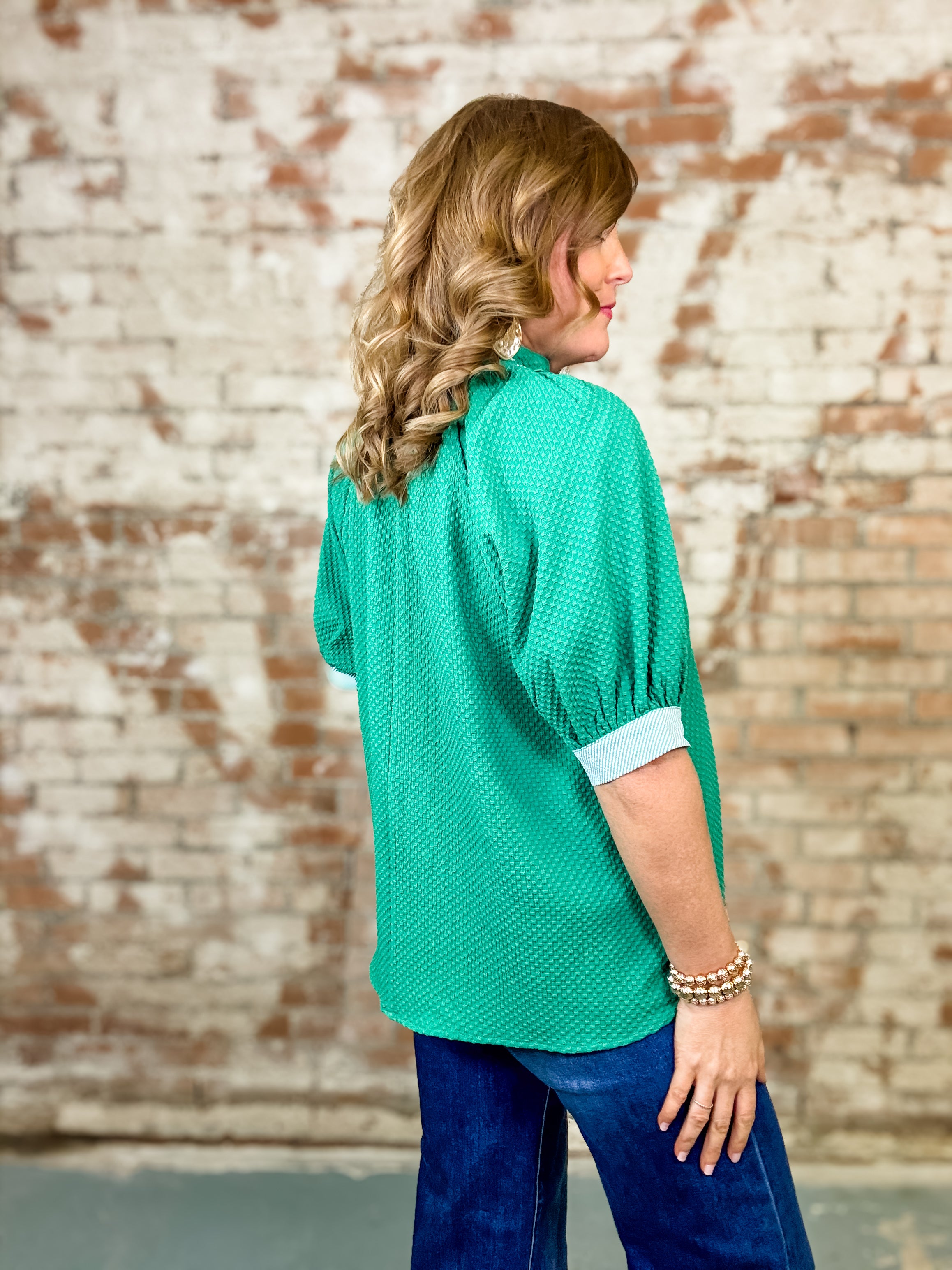 Misty Textured Jacquard Top