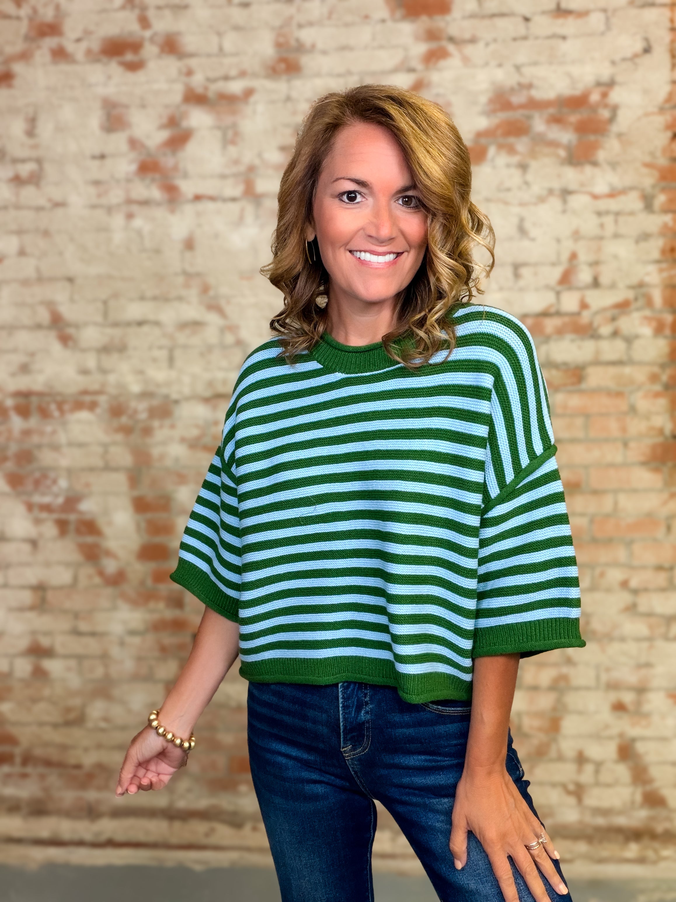 Benton Stripe Sweater Top