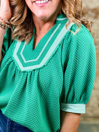 Misty Textured Jacquard Top