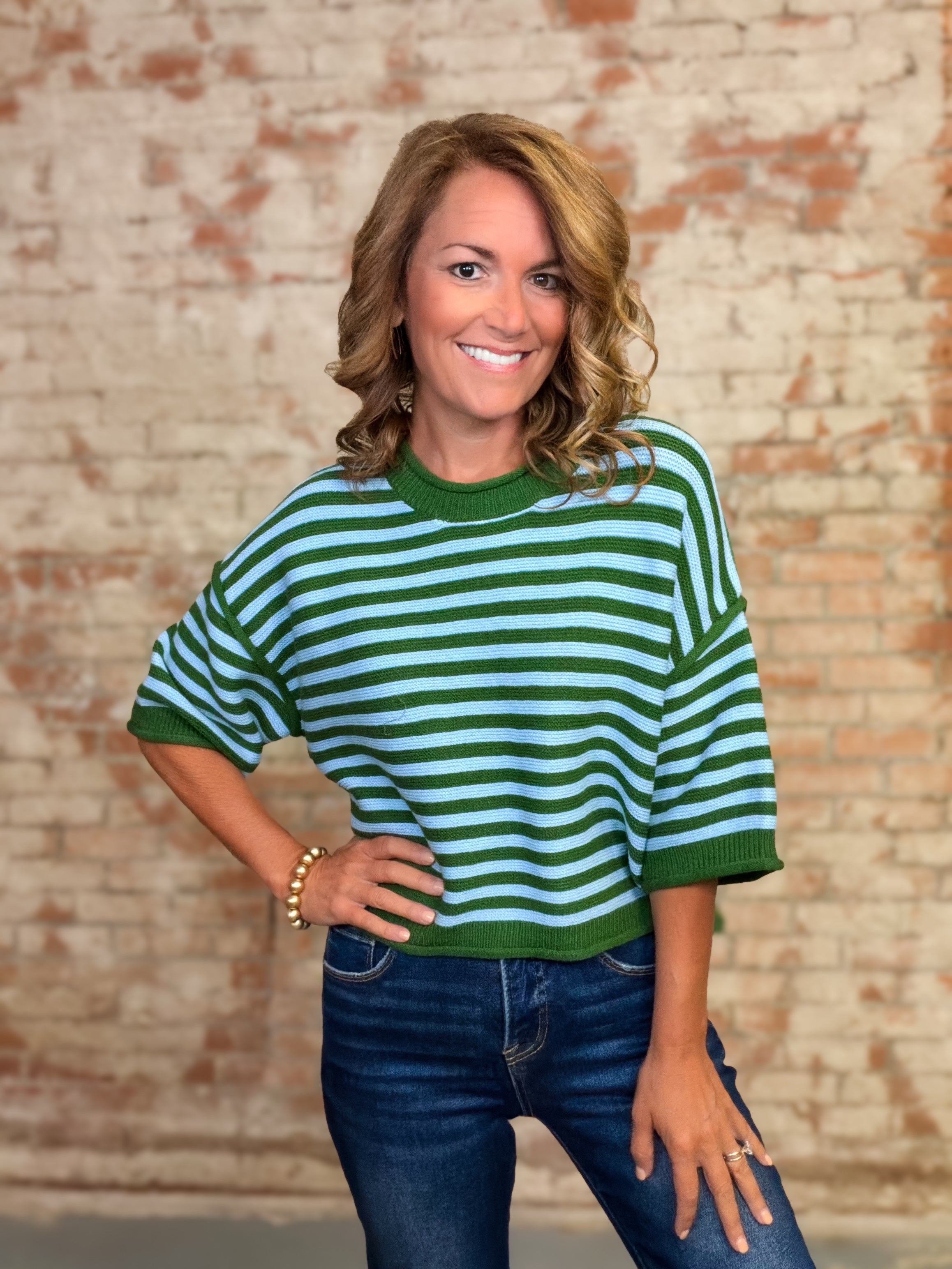 Benton Stripe Sweater Top
