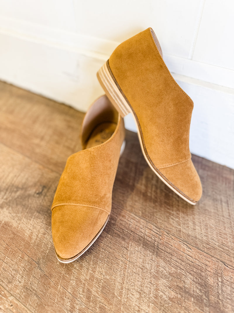 Carter Camel Side Cutout Flats - FINAL SALE