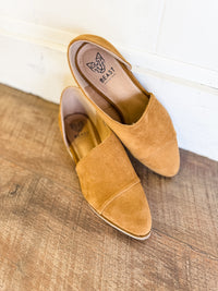 Carter Camel Side Cutout Flats - FINAL SALE