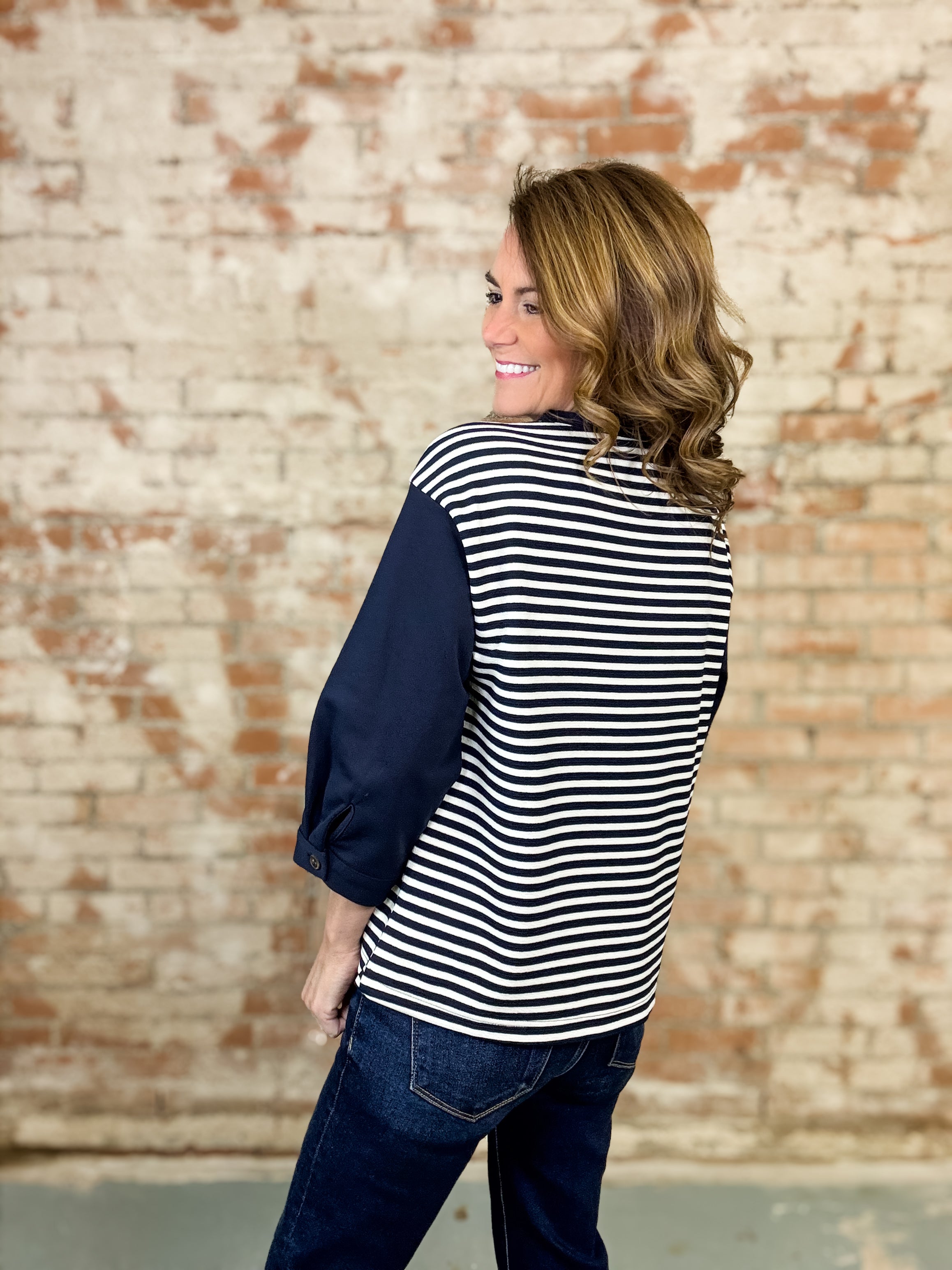 Makayla Stripe Casual Top