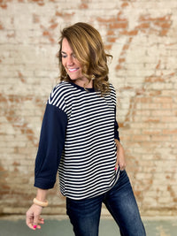 Makayla Stripe Casual Top