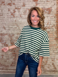 Dalary Texture Stripe Top