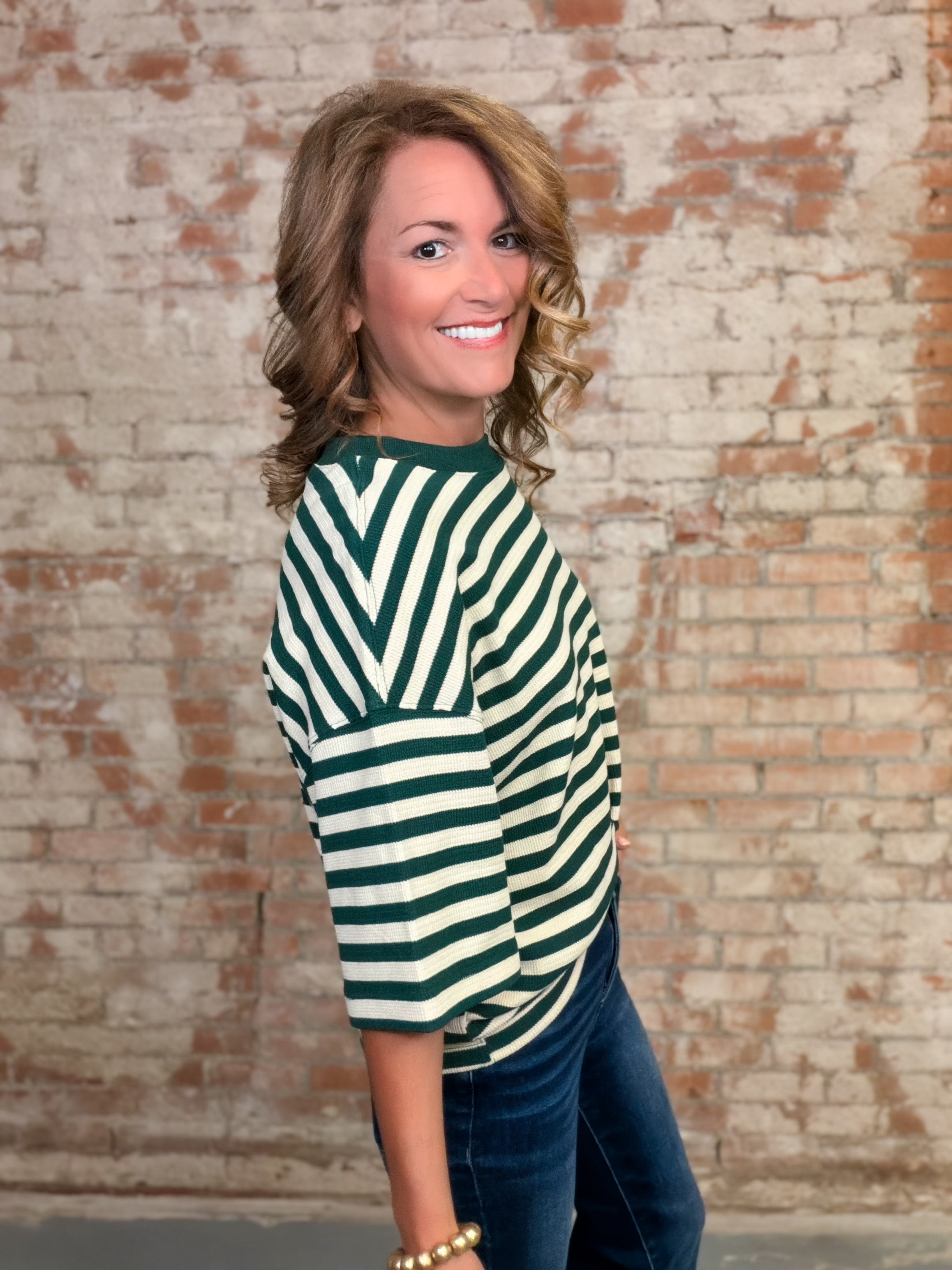 Dalary Texture Stripe Top