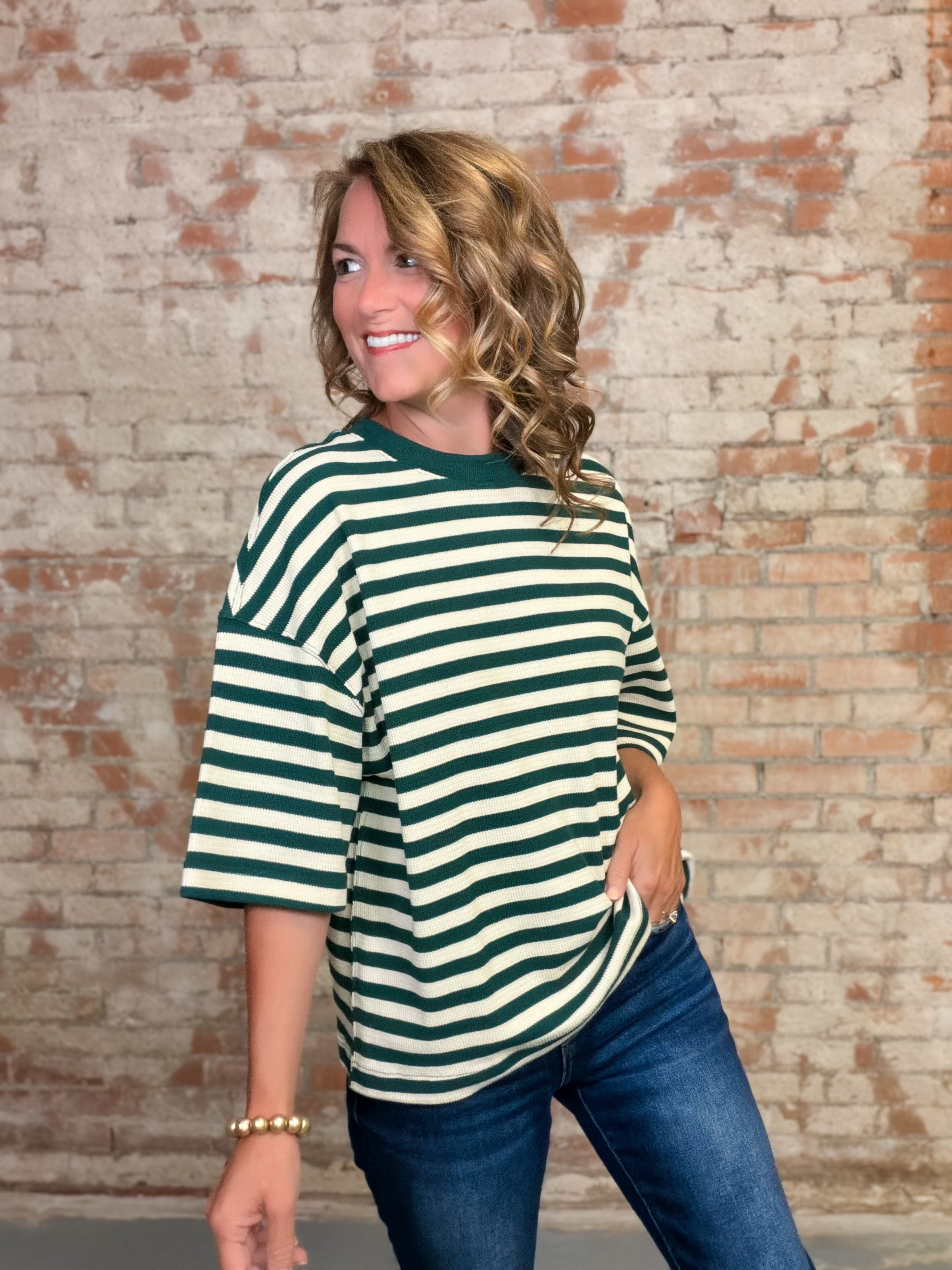 Dalary Texture Stripe Top