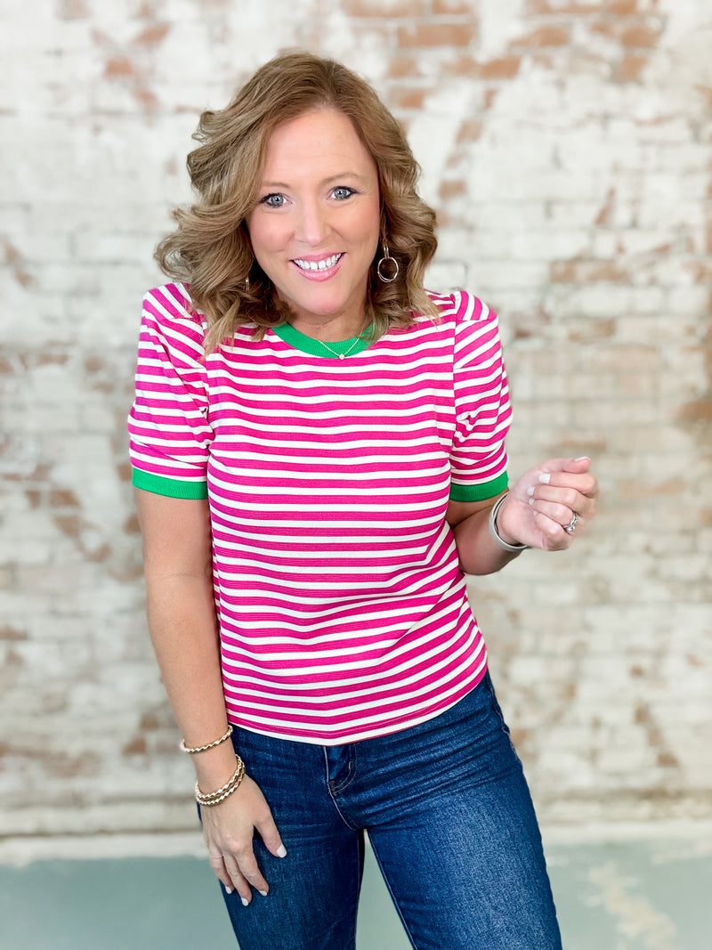 Faryn Stripe Top