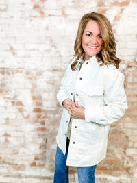 Twyla Cream Quilted Jacket