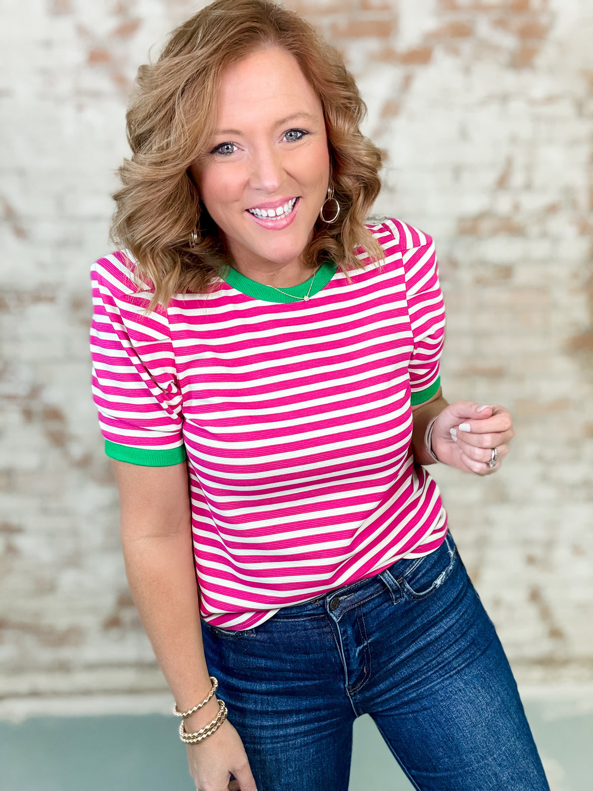 Faryn Stripe Top