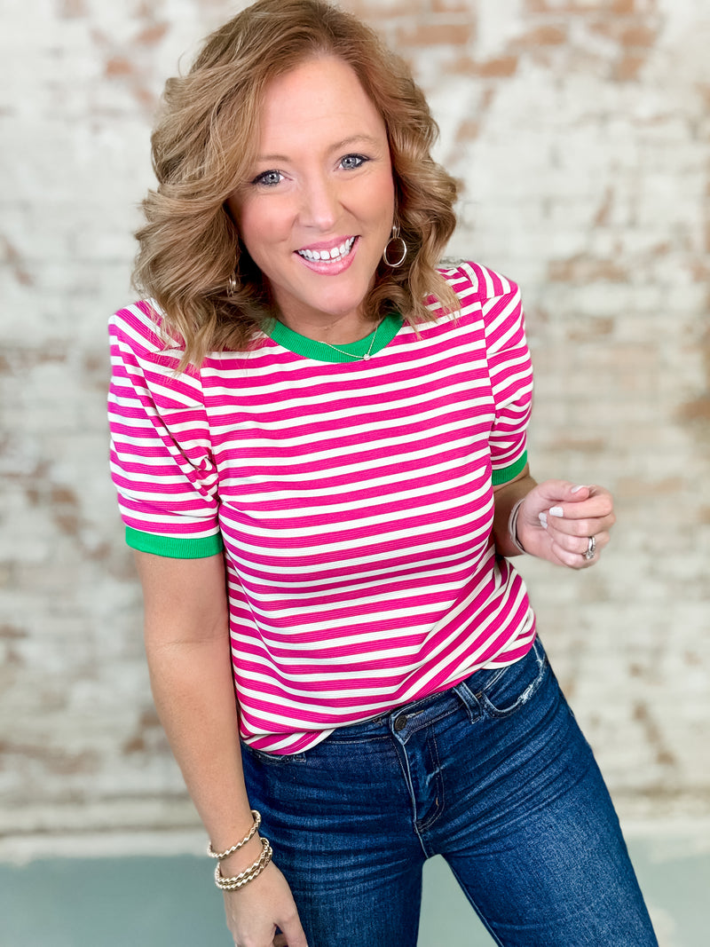 Faryn Stripe Top