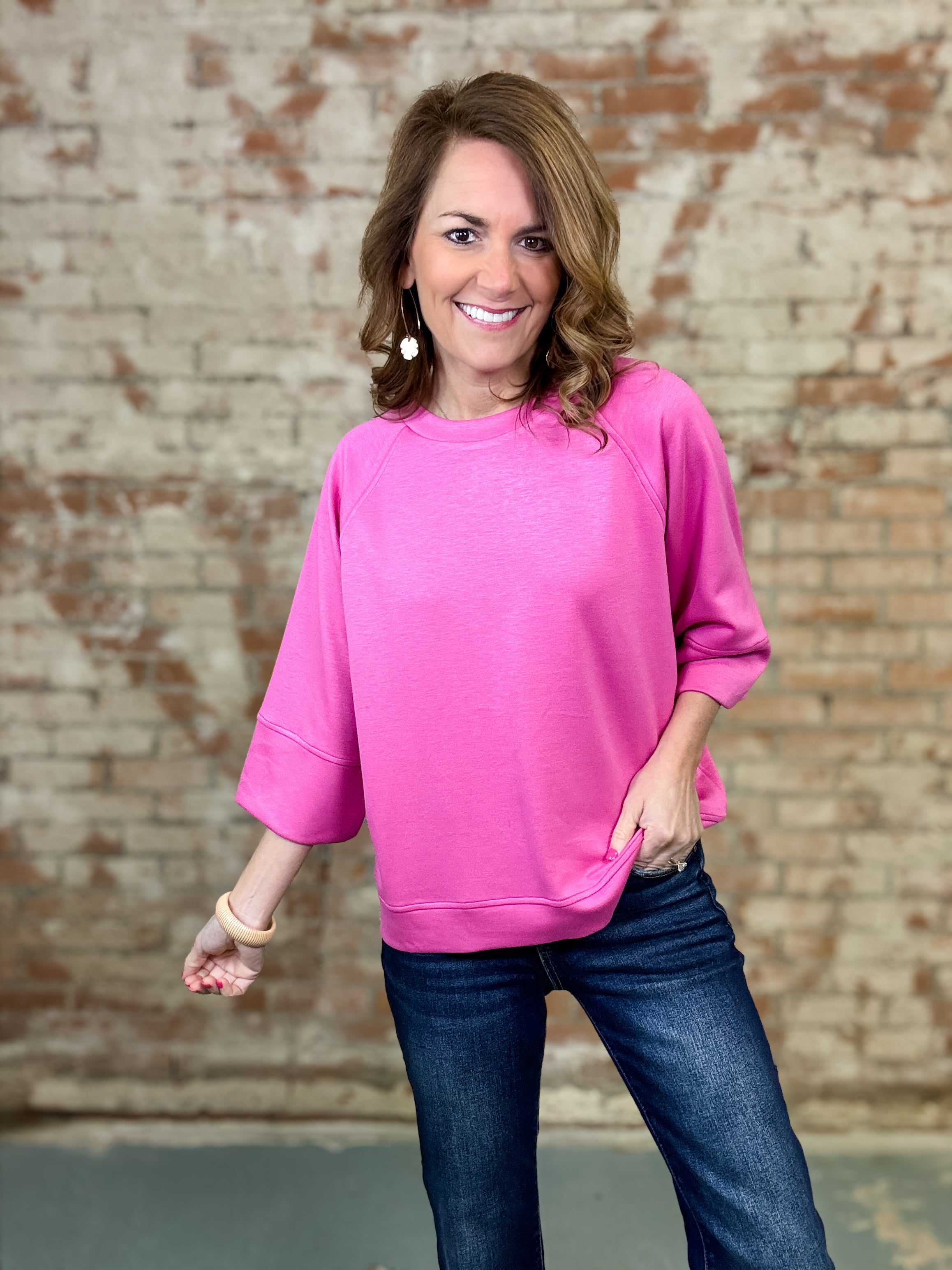 Maren Raglan Solid Top