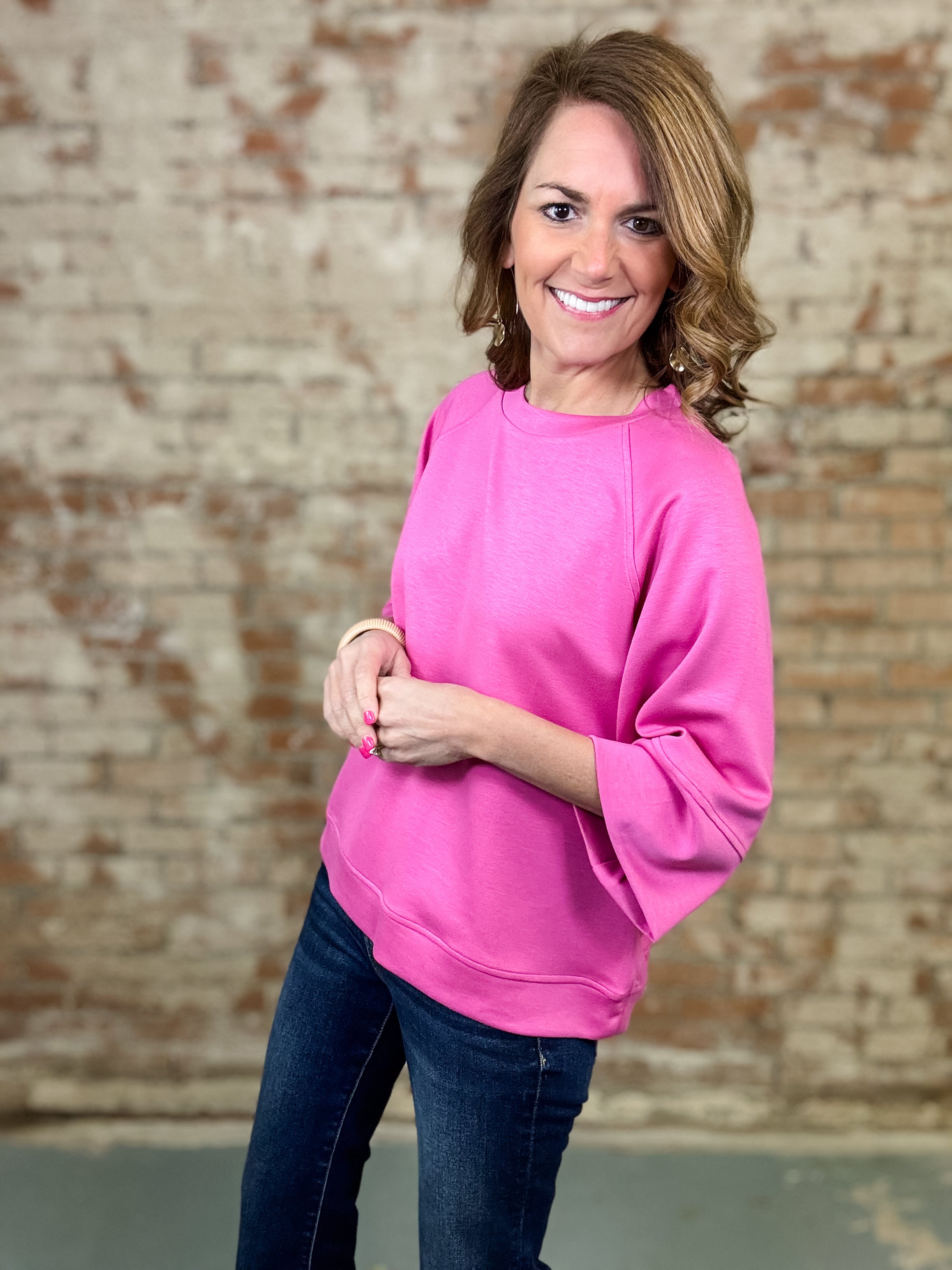Maren Raglan Solid Top