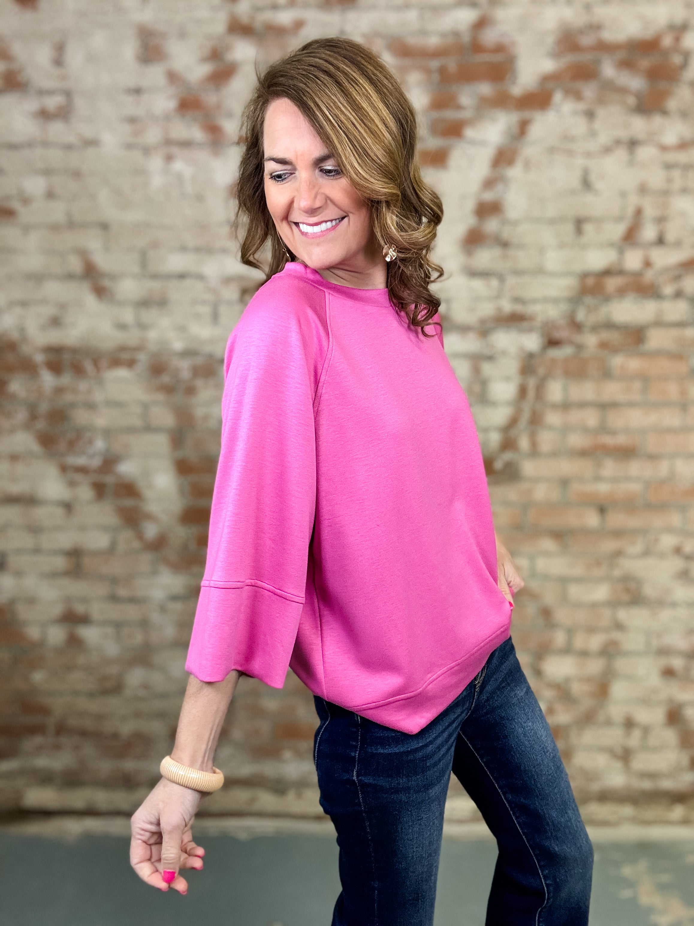 Maren Raglan Solid Top