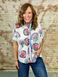 Adalee Abstract Print Top