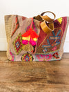 Curren Stitched Tapestry Tote