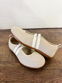 MJ Beige Sneaker Flats