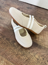 MJ Beige Sneaker Flats