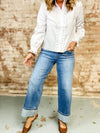 Jules High Rise Cuffed Jean