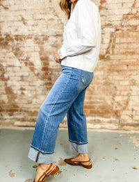 Jules High Rise Cuffed Jean