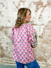 Adrienne Floral Button Front Top