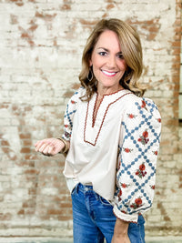 Lani Embroidered Top
