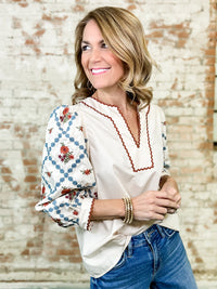 Lani Embroidered Top