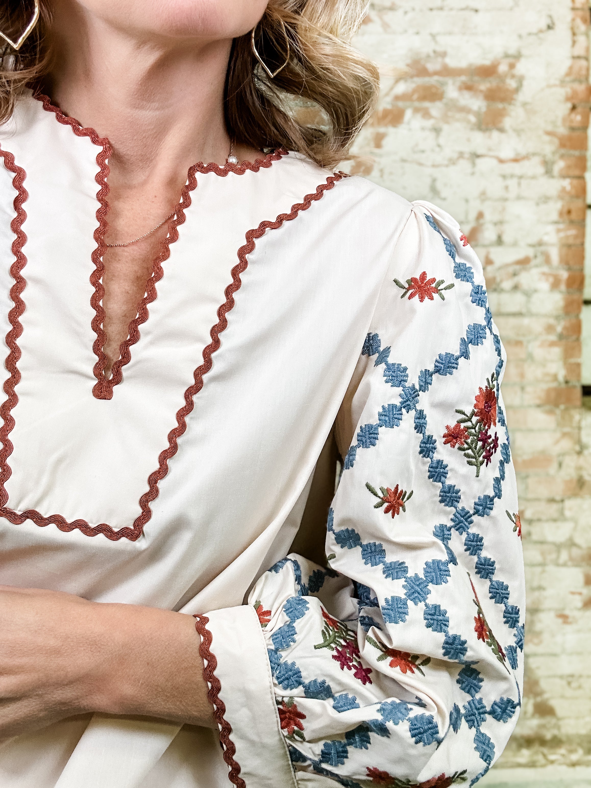 Lani Embroidered Top