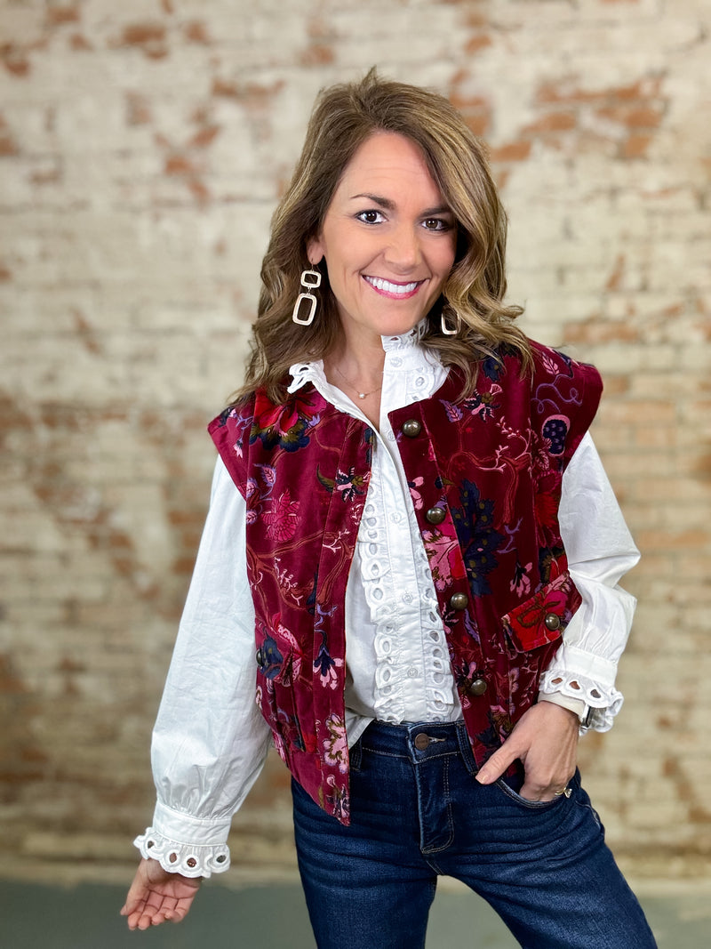 Ivy Jane Velveteen Vest