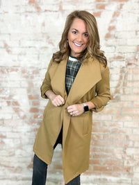 Ramona Camel Textured Coat - FINAL SALE