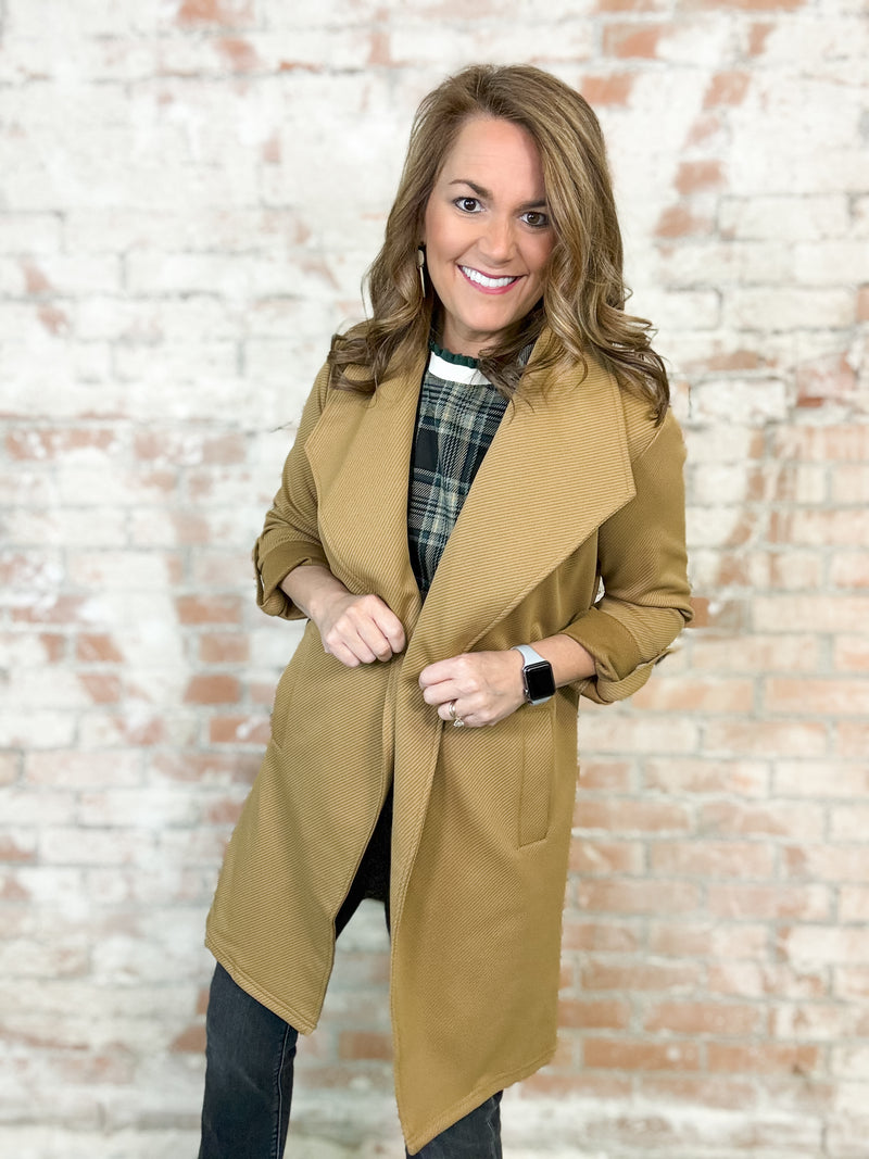 Ramona Camel Textured Coat - FINAL SALE
