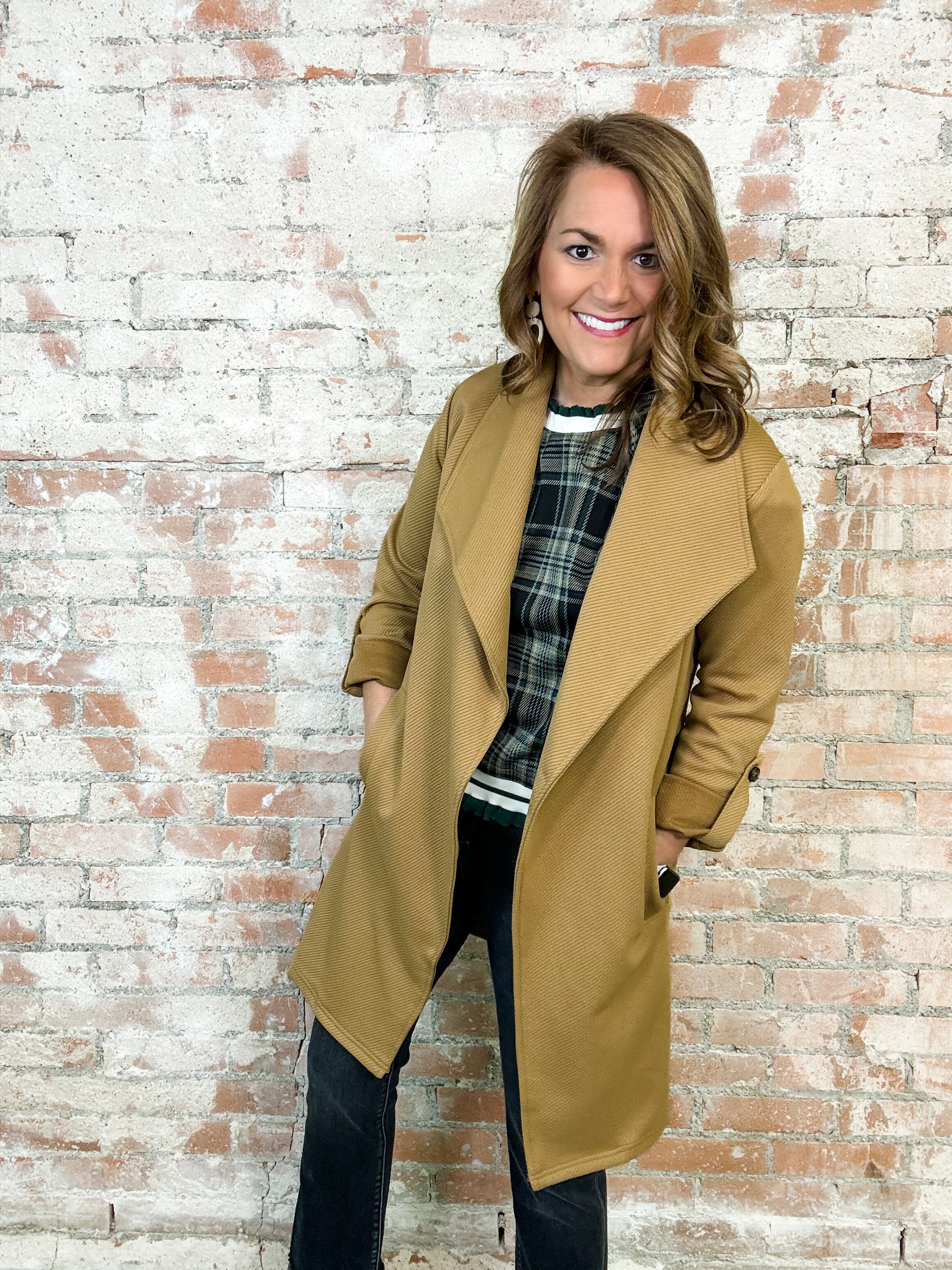 Ramona Camel Textured Coat - FINAL SALE