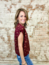 Corinne Animal Print Top