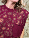 Corinne Animal Print Top
