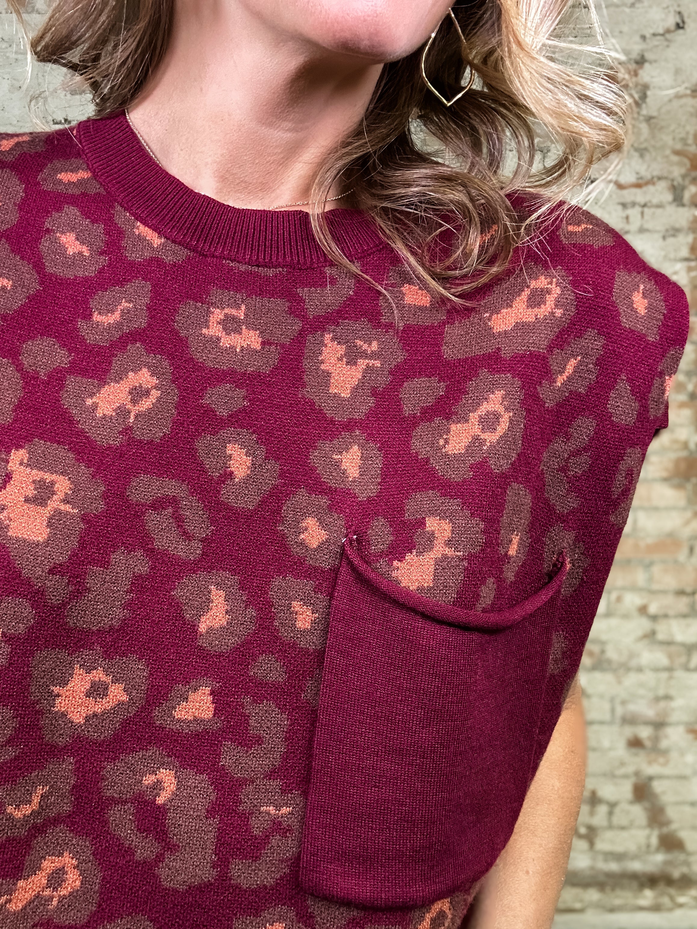 Corinne Animal Print Top