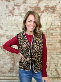 Raya Leopard Print Vest