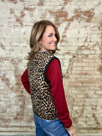 Raya Leopard Print Vest