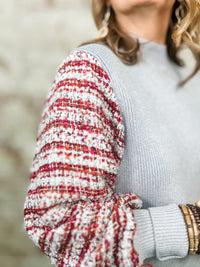 THML Colleen Mixed Knit Sweater