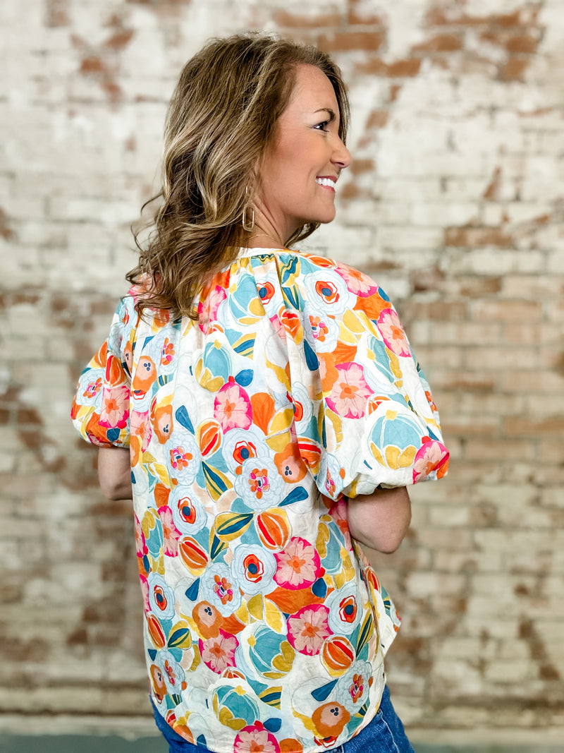 Nikole Floral Top - FINAL SALE