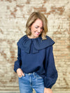 Mira Bow Collar Top