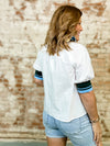 Sherrilyn Banded Zip Front Top