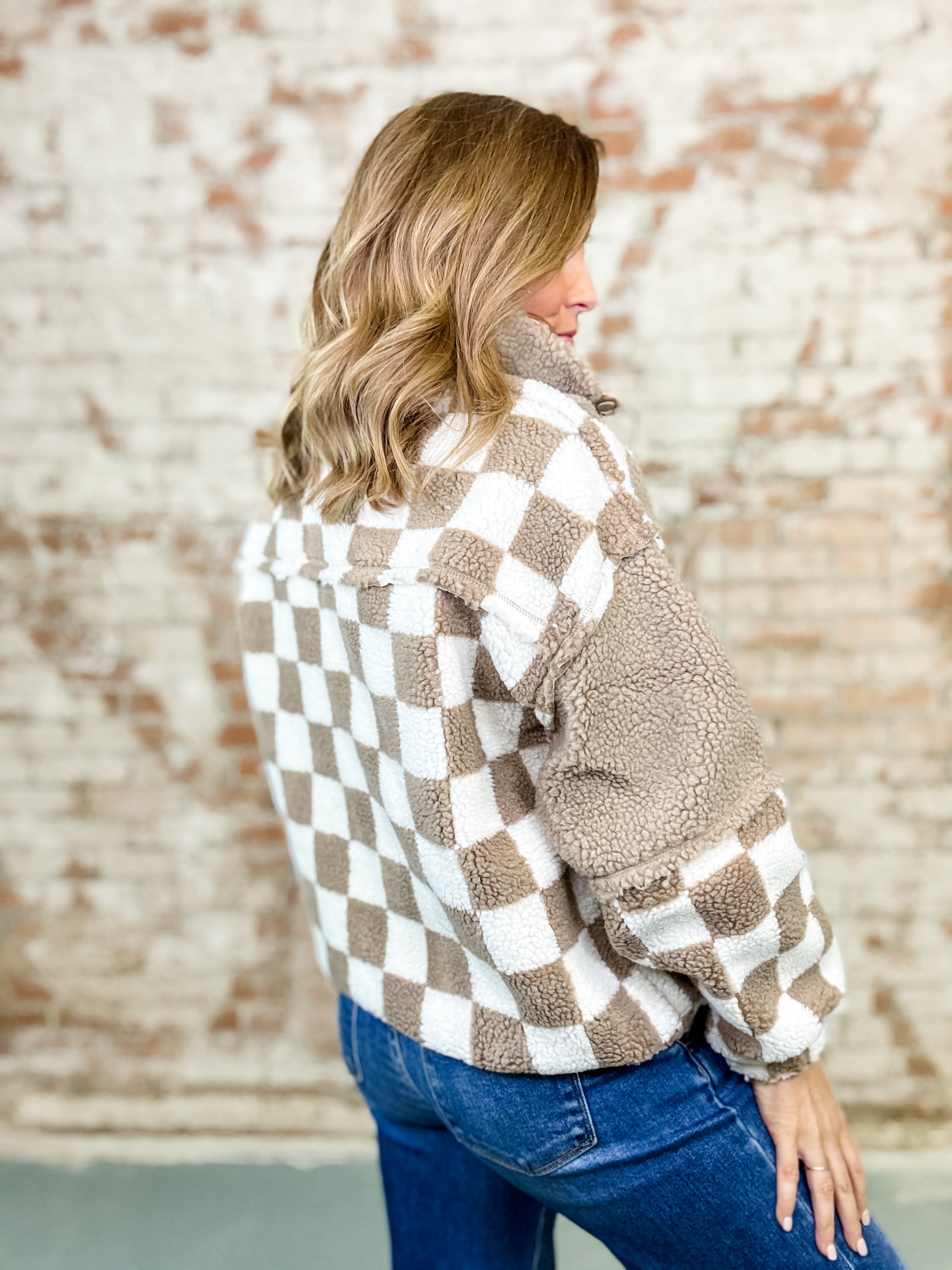 Jasmin Checkered Pullover